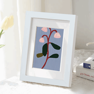 กรอบรูปสีขาวเรียบง่าย สไตล์มินิมอล กรอบรูปไม้ กรอบรูปตั้งโต๊ะ ขนาด 4*6 นิ้ว