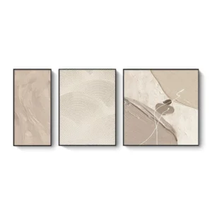 ภาพผ้าแคนวาสพร้อมกรอบ P] คุณภาพพรีเมียมหรูหรา ภาพตกแต่งผนังห้อง สไตล์มินิมอล